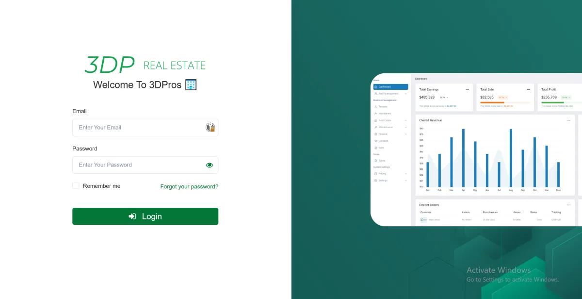 3DPros Real Estate — Property Operations Platform approved product work